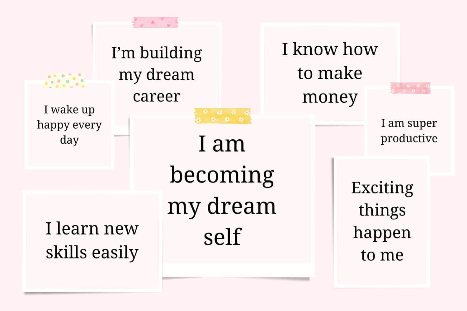 Vision board affirmations